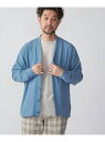 【SALE/75%OFF】SHIPS MEN SHIPS: 小松マテーレ ダブルクロス ニット Vネック カーディガン シップス トップス カーディガン ブラッ...