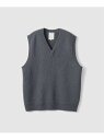 ANNUAL (U)V-Neck Vest アニュアル トップス ベスト・ジレ グレー ブラウン グリーン【送料無料】