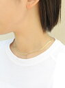 ieLS 「ieLS」ステンレス フラットスネークチェーン2mm クークロワッサン アクセサリー・腕時計 ネックレス ゴールド シルバー(4)