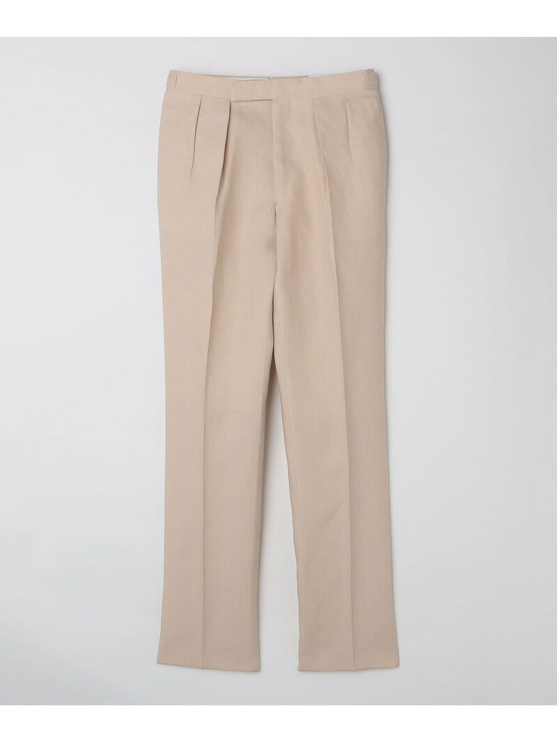 【SALE／30%OFF】SHIPS MEN 【SHIPS別注】CARUSO: アイリッシュ リネン トラウザーズ シップス パンツ スラックス・ドレスパンツ ベージュ【RBA_E】【送料無料】