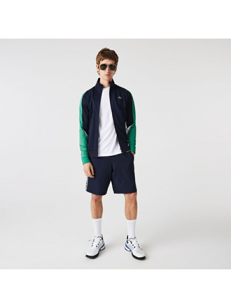 【SALE／30%OFF】LACOSTE リサイクルポリエステル切り替えトラックジャケット ラコステ トップス その他のトップス ネイビー ブルー【RBA_E】【送料無料】