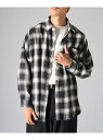 【SALE/55%OFF】SETUP7 SETUP7/3シーズンライトネルチェックシャツ セットアップセブン トップス シャツ・ブラウス グリーン ブラック イ...