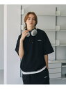 【SALE/40%OFF】The unormwind 刺繍ロゴワッシャーナイロン 半袖ハーフジップ 裾ドローコード カジュアル トップス その他のトップス ブル...