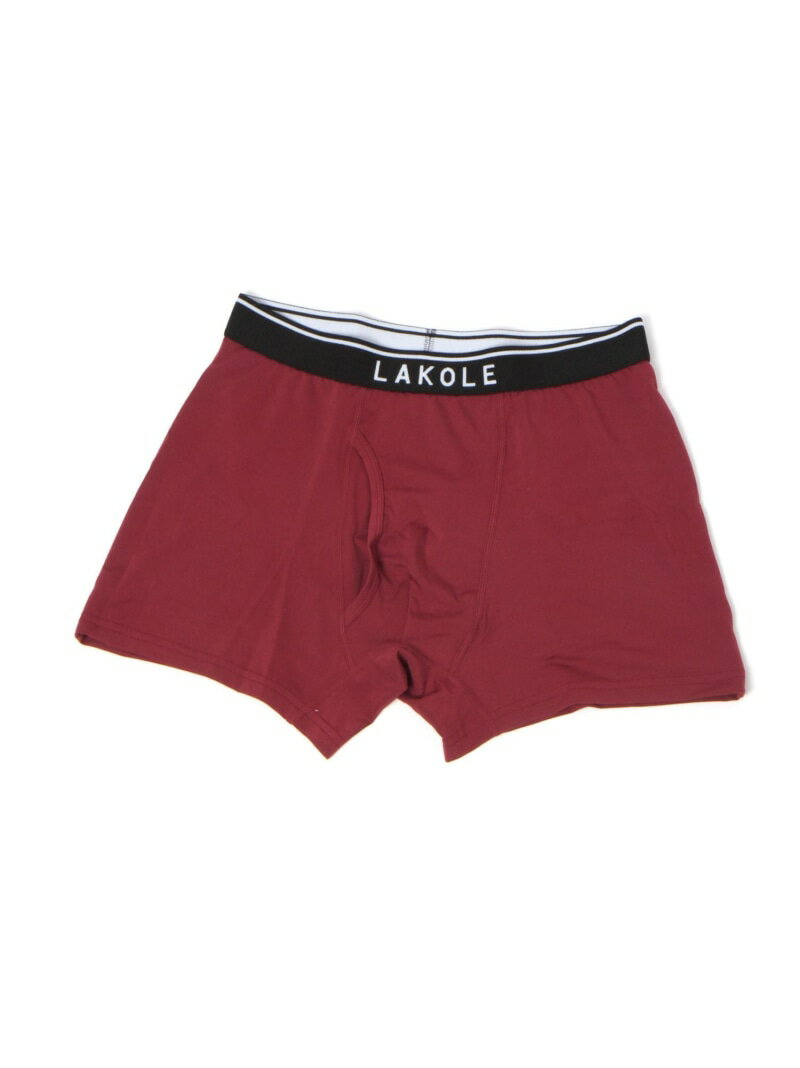 LAKOLE ビビット無地ロゴボクサーパンツ ラコレ インナー・ルームウェア ボクサーパンツ・トランクス ..