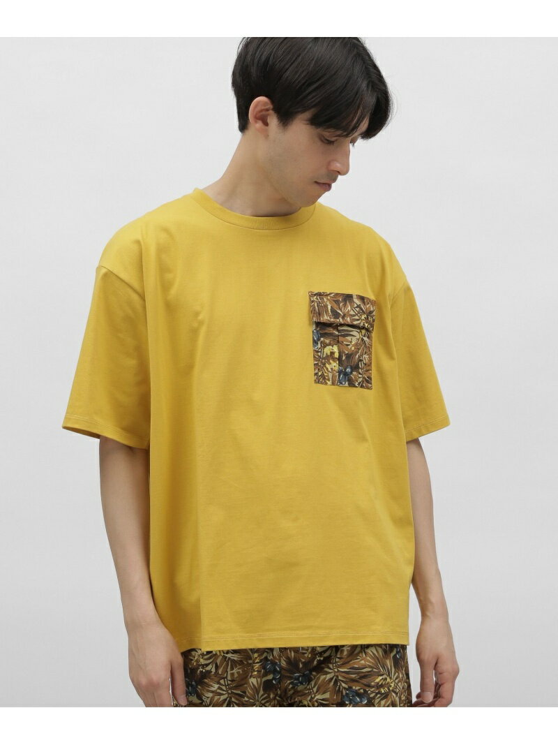 LAKOLE (M)PK/シェルテックキャンプT ラコレ トップス カットソー・Tシャツ イエロー パープル ブラック ホワイト