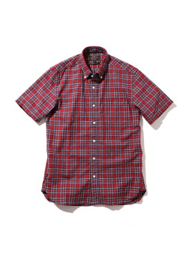 BEAMS MEN BEAMS PLUS / インディゴブラックウォッチ ショートスリーブ ボタンダウン シャツ ビームス メン シャツ/ブラウス 長袖シャツ【送料無料】