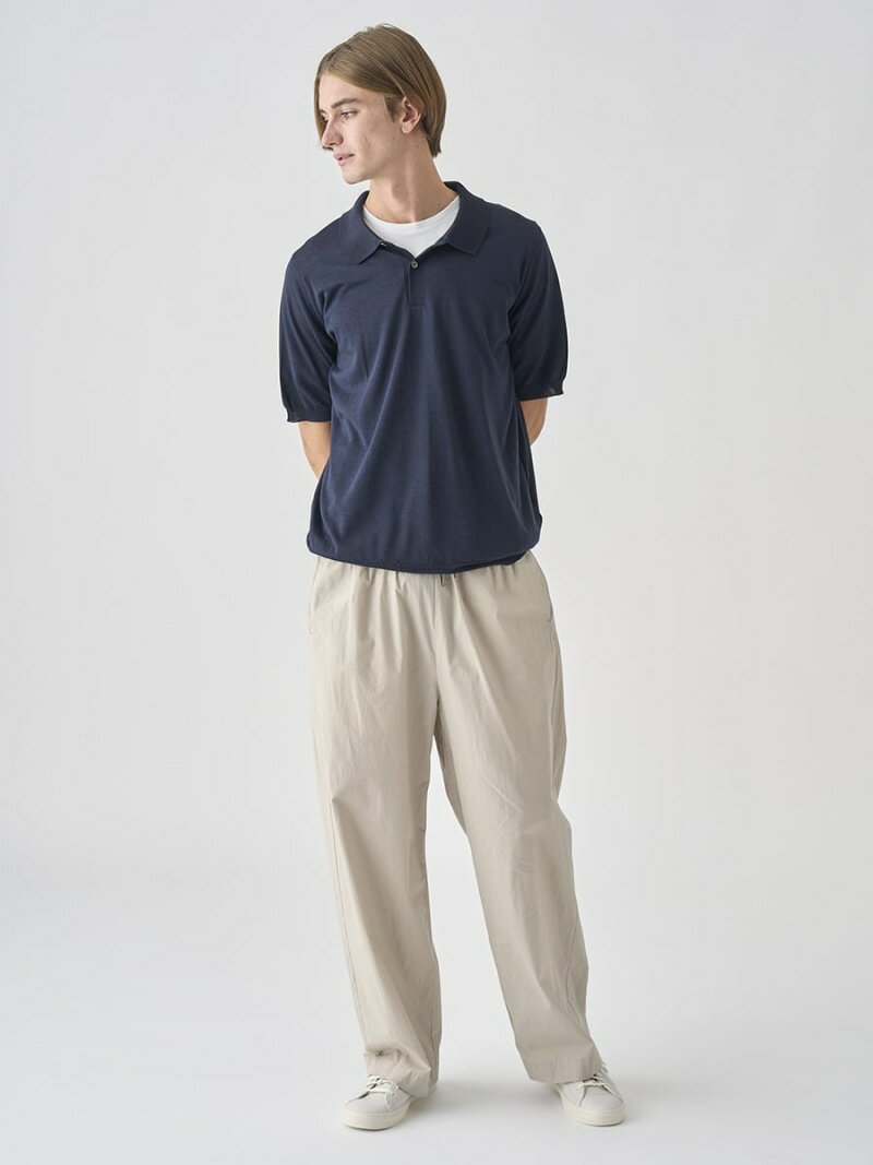 JOHN SMEDLEY オーガニックコットン イージートラウザー|FP275 ジョンスメドレー パンツ その他のパンツ ベージュ【送料無料】