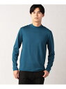 【SALE/40%OFF】COMME CA MEN 【COMME CA MEN】【ウォッシャブルウール】 モックネック長袖Tシャツ コムサメン トップス カットソー・Tシャツ ブルー ブラック グレー ブラウン【RBA_E】【送料無料】
