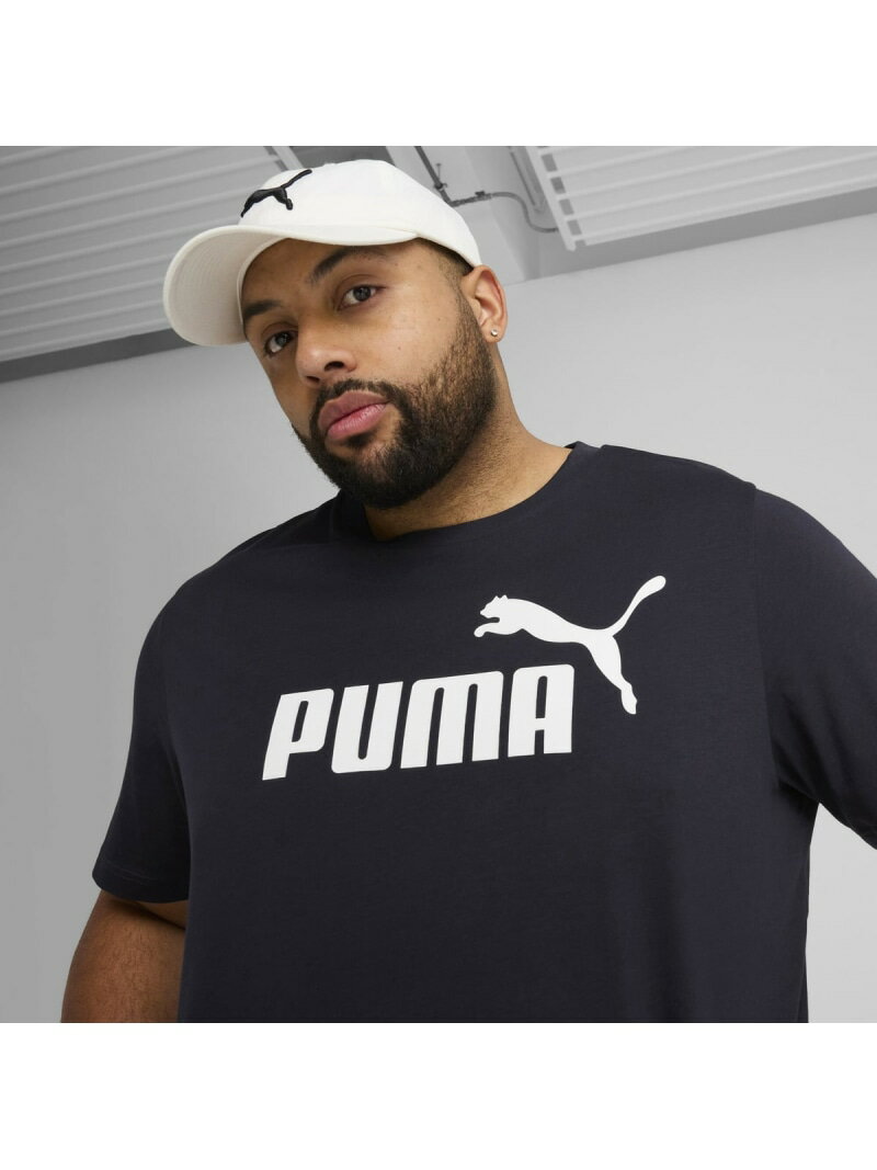 PUMA メンズ ESS NO. 1 ロゴ 半袖 Tシャツ プーマ トップス カットソー・Tシャツ ネイビー