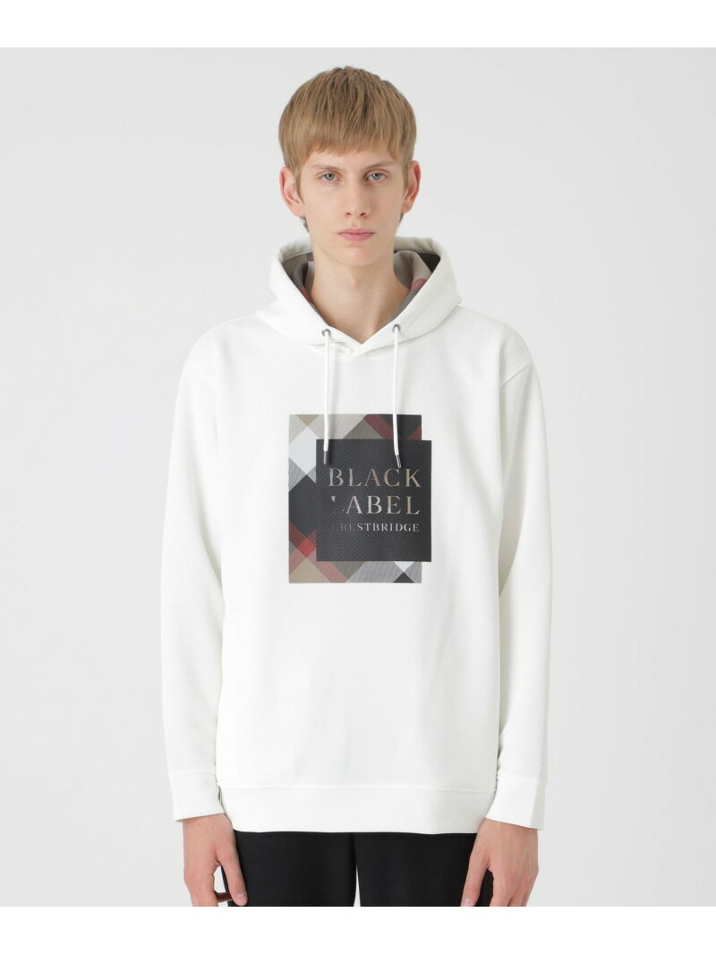 BLACK LABEL CRESTBRIDGE クレストブリッジチェックボックスグラフィックフーディー ブルーレーベル / ..