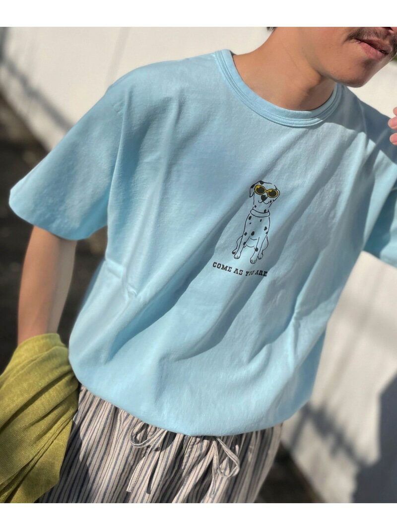 NOLLEY 039 S goodman 【BARNS OUTFITTERS】別注タフネックTシャツ COME AS YOU ARE ノーリーズ トップス カットソー Tシャツ ブルー ホワイト グレー【送料無料】