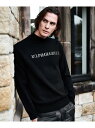 【SALE/50%OFF】LUXEAKMPLUS (M)LUXEAKMPLUS/LAK-23017 ゴルフ フロントロゴモックネックニット シフォン トップス ニット ホワイト ブラック【RBA_E】【送料無料】