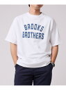 【SALE／20%OFF】BROOKS BROTHERS ◆オンラインショップ限定◆SS23 LOGO Series コットン クルーネック Tシャツ ブルックス ブラザーズ トップス カットソー・Tシャツ ホワイト ブラック ネイビー【RBA_E】【送料無料】