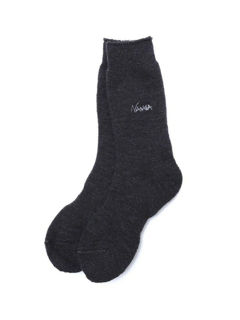NANGA WARM PILE ROOM SOCKS ナンガオンラインショップ 靴下・レッグウェア その他の靴下・レッグウェア ブラック グレー ホワイト