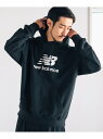 B:MING by BEAMS New Balance / Logo Sweat Parka スウェット 25SS ビーミング ライフストア バイ ビームス トップス パーカー・フーディー ブラック ベージュ【送料無料】