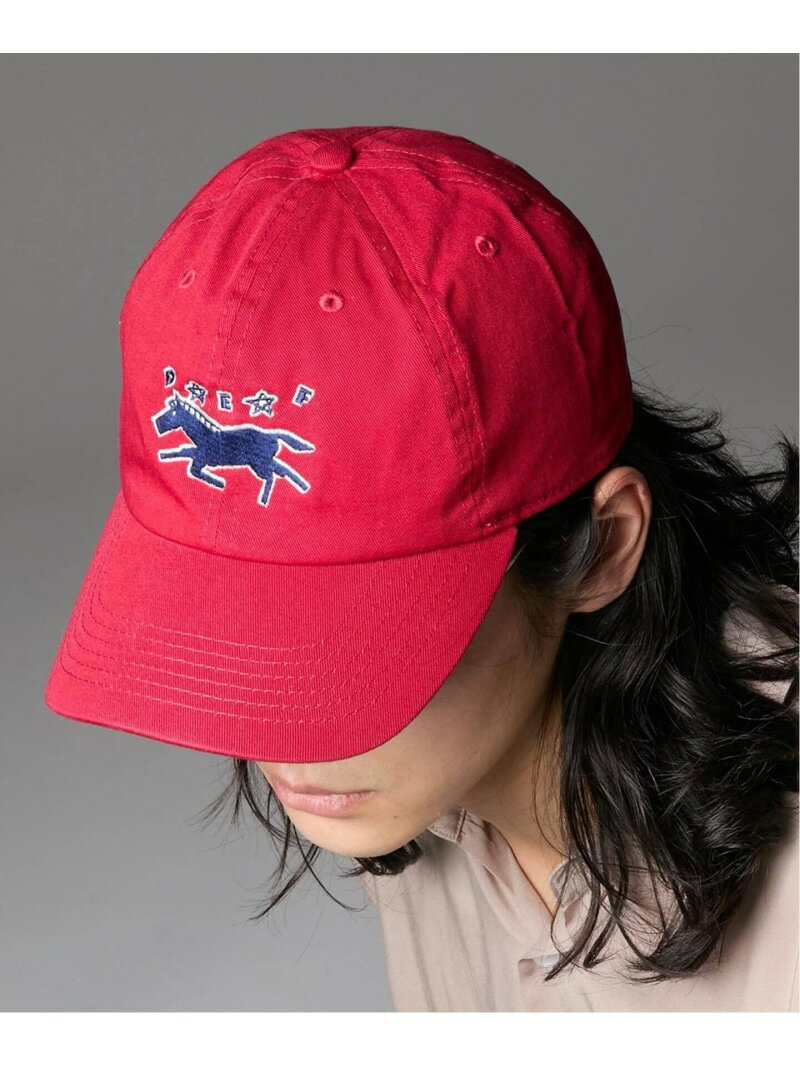 B.C STOCK 【モデルEIJI】別注 ホース エンブロイダリーキャップ ベーセーストック 帽子 キャップ レッド ブラック ブルー【送料無料】