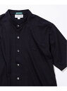 EDIFICE 【LACOSTE / ラコステ】別注 カノコバンドカラー ポロシャツ エディフィス カットソー ポロシャツ ブラック ホワイト ベージュ ネイビー【送料無料】