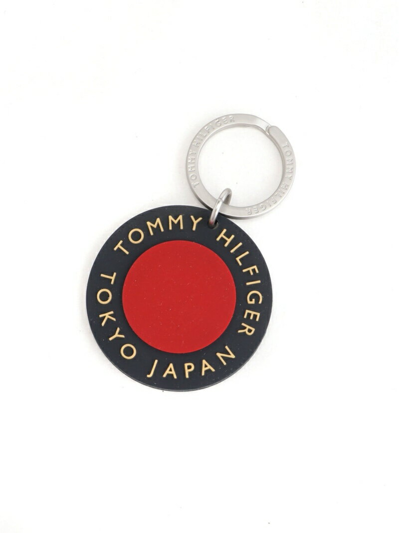 【SALE／70%OFF】TOMMY HILFIGER (M)TOMMY HILFIGER(トミーヒルフィガー) JAPAN TOKYO ROUND KEY FOB トミーヒルフィガー ファッション雑貨 チャーム・キーチェーン ネイビー ホワイト【RBA_E】