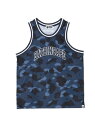 A BATHING APE (M)COLOR CAMO BASKETBALL TANK TOP M ア ベイシング エイプ トップス ノースリーブ タンクトップ ネイビー パープル レッド【送料無料】