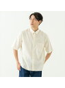 【SALE／30%OFF】BRICK & SONS リラックスバックプリーツシャツ半袖＜ライトイエロー＞ トーキョーシャツ トップス シャツ・ブラウス イエロー【RBA_E】【送料無料】