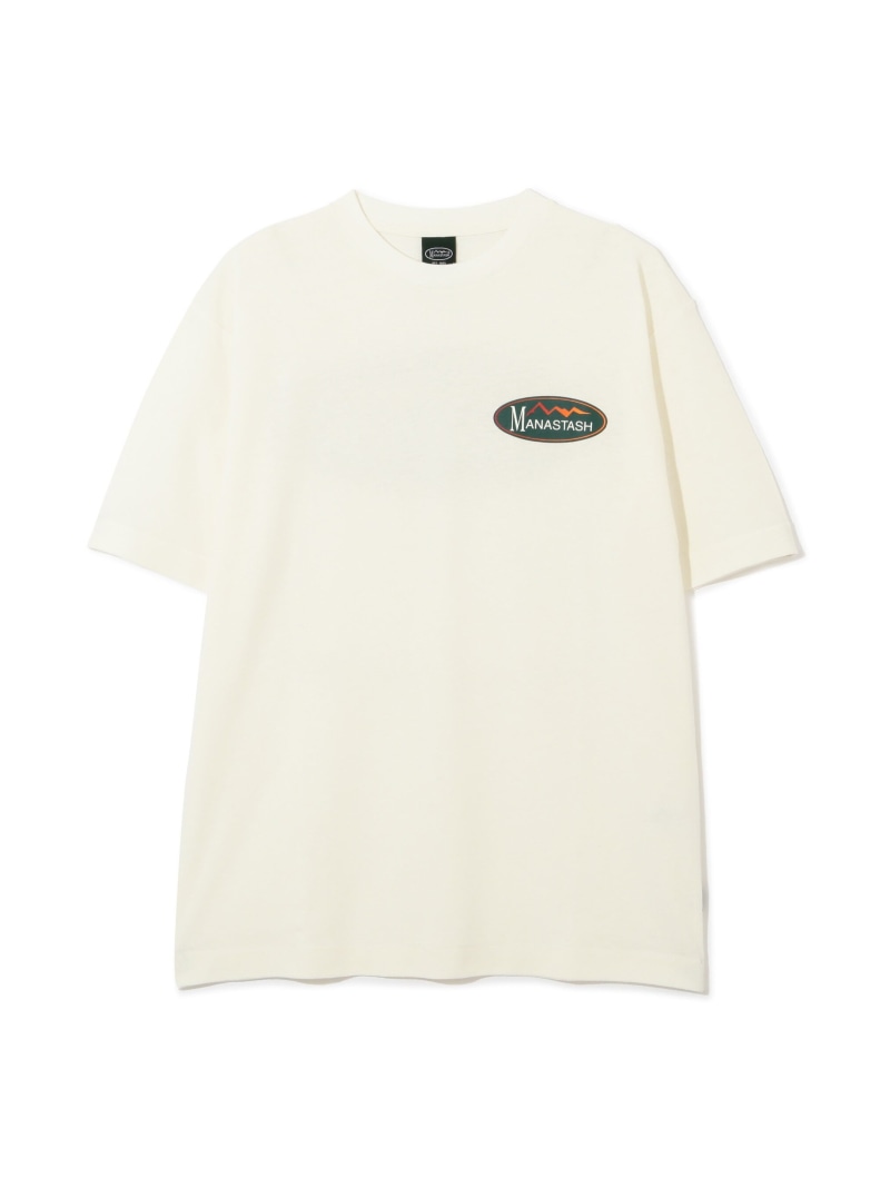 MANASTASH MANASTASH/マナスタッシュ/HEMP TEE ORIGINAL LOGO マナスタッシュ トップス カットソー・Tシャツ ホワイト ブラック【送料無料】