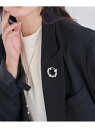Phoebe フォーマルパールビジューサークルブローチ シルバー ジュエルアディクト アクセサリー・腕時計 ブローチ・コサージュ・バッジ シルバー【送料無料】