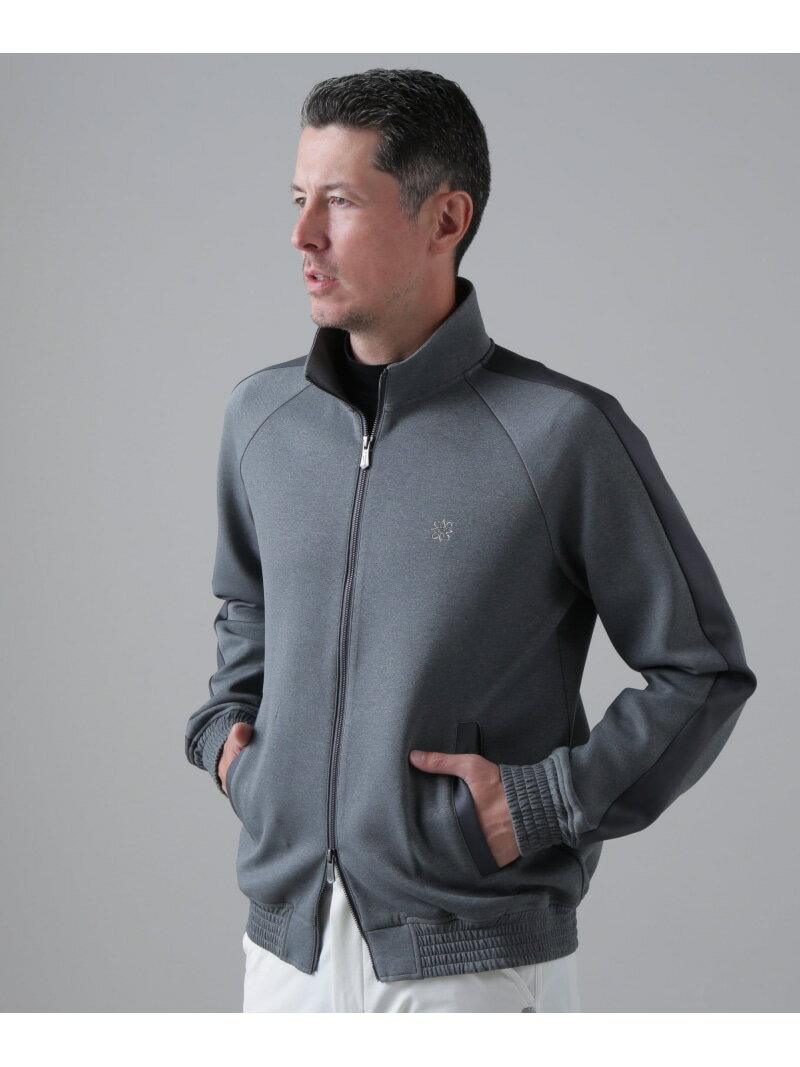 St ANDREWS ダンボールニットブルゾン (MENS) セントアンドリュース トップス スウェット・トレーナー グレー ブラック【送料無料】