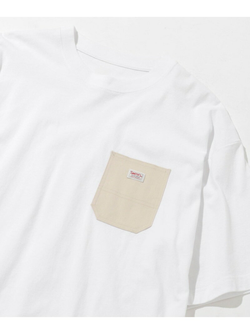 【SALE／25%OFF】coen SMITH'S(スミス)別注ポケットTシャツ(WEB限定カラー) コーエン トップス カットソー・Tシャツ ネイビー ホワイト グレー グリーン【RBA_E】のサムネイル