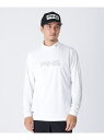 PING APPAREL メッシュジャカードハイネックシャツ <GOLD> (MENS) ピン アパレル トップス その他のトップス ホワイト パープル ブラック グレー【送料無料】