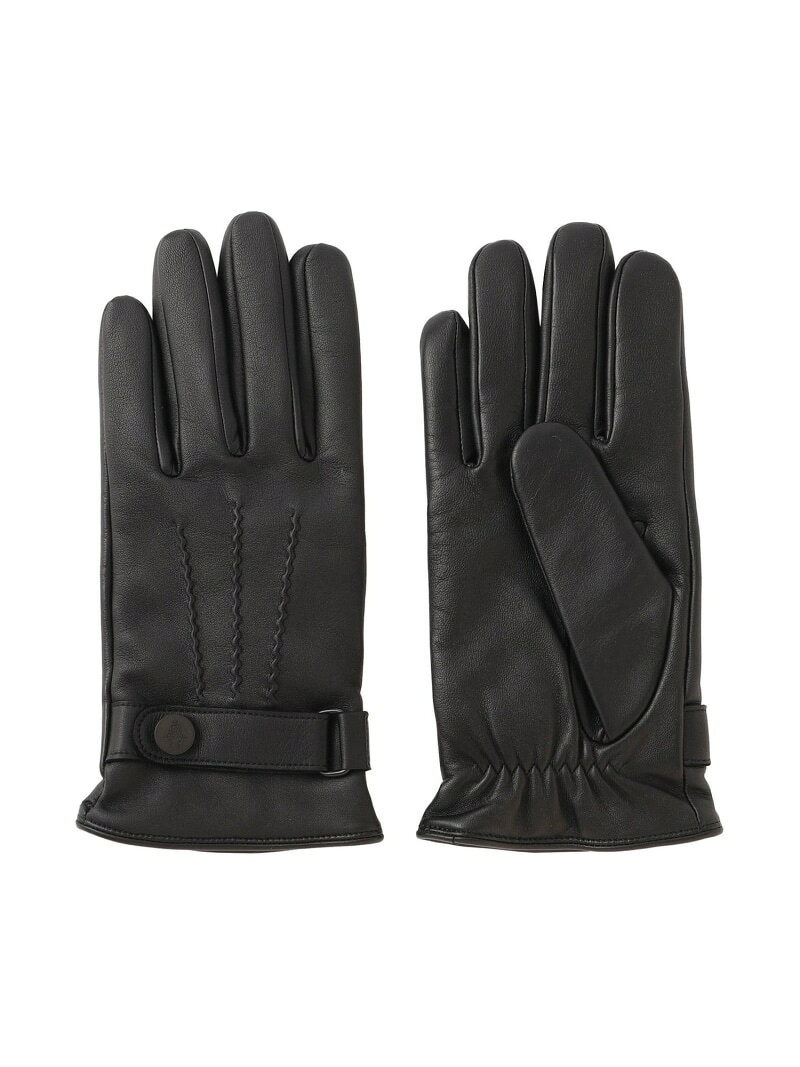 Paul Stuart レザーグローブ(スマホ対応) ポール・スチュアート ファッション雑貨 手袋 ブラック ブラ..