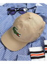 LACOSTE LACOSTE/ラコステ ビッグアイコンローキャップ Big logo カセットチャート 帽子 キャップ ブラック ネイビー ホワイト【先行予約】*【送料無料】