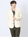 【SALE/50%OFF】m.f.editorial ふくれジャガード イタリアンカラージャケット 【25SS】 メンズ アウター カットソー カジュアル ライ...