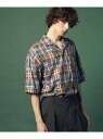 MAISON SPECIAL 【Italian Dead Stock Fabric】Prime-Over Open Collar Short Sleeve Shirt メゾンスペシャル バッグ ショルダーバッグ【送料無料】