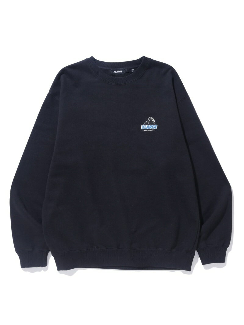 XLARGE SLANTED OG CREWNECK SWEATSHIRT スウェット トレーナー XLARGE エクストララージ トップス スウェット トレーナー ブラック グリーン グレー ネイビー【送料無料】