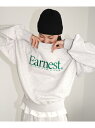 【SALE/45%OFF】ANME Earnest エンブロイダリー 裏毛 スウェット トップス ANME アンメ アンドミー トップス スウェット・トレーナー ホワイト ブラック グレー ネイビー【RBA_E】
