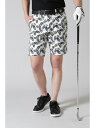 【SALE/70%OFF】St ANDREWS パームリーフプリントショートパンツ (MENS) セントアンドリュース トップス ベスト・ジレ ホワイト ブラッ...
