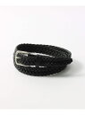 EDIFICE 【BEORMA / ベオーマ】25mm INTERLINKED PLAITED BELT エディフィス ファッション雑貨 ベルト ブラウン ブラ...