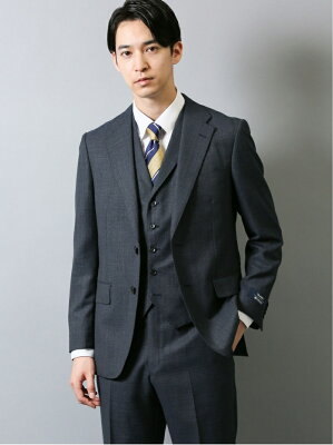 【SALE/33%OFF】TAKA-Q マルゾット/MARZOTTO リネンルック レギュラーフィット2ボタン3ピーススーツ 紺 タカキュー スーツ・フォーマル セットアップスーツ ネイビー【RBA_E】【送料無料】