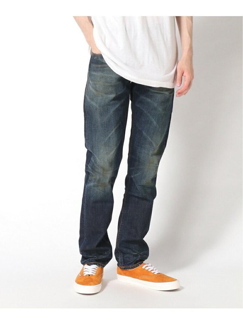 楽天Rakuten Fashion MenNudie Jeans Nudie Jeans/Grim Tim595 ストレートジーンズ ヒーローインターナショナル マーケット プレイス パンツ ジーンズ・デニムパンツ ネイビー【送料無料】