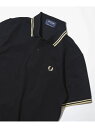 JOURNAL STANDARD relume FRED PERRY / フレッドペリー M12 TWIN TIPPED SHIRT ジャーナル スタンダード レリューム トップス ポロシャツ ブラック【送料無料】(4)