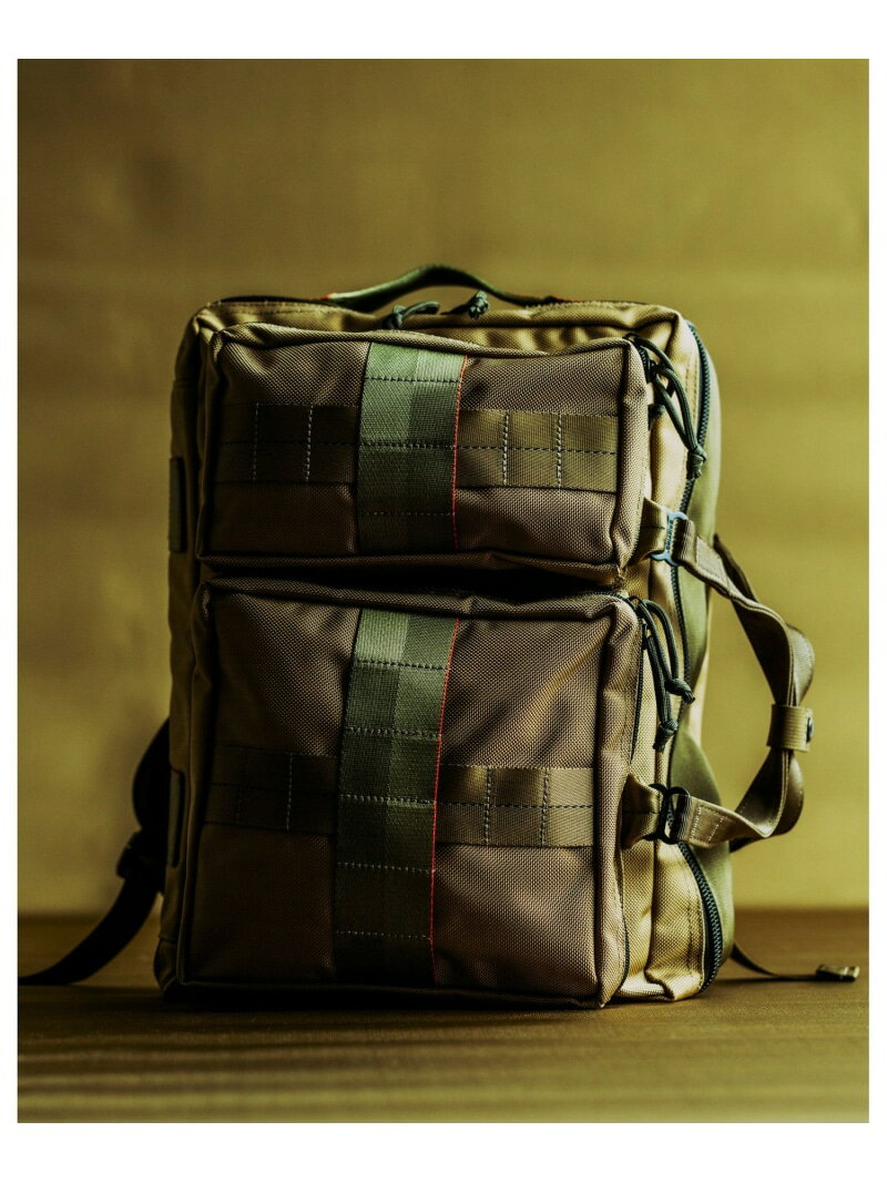 BEAMS PLUS BRIEFING BEAMS PLUS / 別注 3WAY BAG KHAKI ビームス メン バッグ ビジネスバッグ ブリーフケース ベージュ【送料無料】