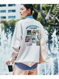 【SALE／30%OFF】Coleman 別注 プリントクルーネックスウェット リドワッペン フリークスストア トップス カットソー・Tシャツ グレー グリーン【RBA_E】【送料無料】