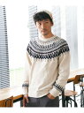 【SALE/40%OFF】ikka モール求心柄ニット イッカ トップス その他のトップス ネイビー ホワイト グリーン グレー【RBA_E】
