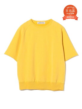 BEAMS MEN REMI RELIEF * BEAMS PLUS / 別注 ショートスリーブ スウェット カットオフ ビームス メン カットソー スウェット ホワイト ピンク グリーン ネイビー【送料無料】
