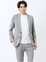 TAKA-Q 軽量 スリムフィット 2ボタンジャケット ウィンドペンライトグレー(セットアップ可能) 【25SS】 メンズ セットアップ ジャケット ビジネス ...