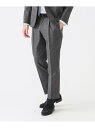 B:MING by BEAMS COOL DOTS(R) ホームスパンプリント 1プリーツ スラックス (セットアップ対応/ナローフィット) ビーミング ライフ...