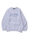 XLARGE BRIDGE LOGO CREWNECK SWEATSHIRT XLARGE エクストララージ トップス スウェット・トレーナー ブラウン ブラック グレー【先行予約】*【送料無料】