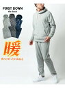 【SALE/19%OFF】FIRST DOWN 裏起毛 フリース パーカー スウェットパンツ セットアップ マルカワ パンツ ジャージ・スウェットパンツ グレー ネイビー【RBA_E】【送料無料】