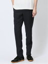m.f.editorial 軽量メッシュ レギュラーフィット ノータックパンツ チェック紺(セットアップ可能) 【25SS】 メンズ パンツ ボトム カジュアル...
