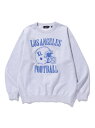 XLARGE LA FOOTBALL CREWNECK SWEATSHIRT XLARGE エクストララージ トップス スウェット・トレーナー ネイビー グレー ブラック【先行予約】*【送料無料】